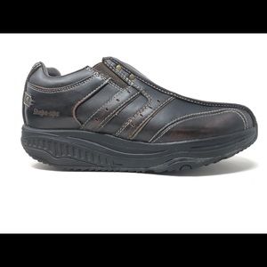 Sketchers Shape Ups brown leather loafers size 8.5